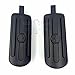 HTT Black Skull Footpegs Footrest For 1984-2016 Harley Davidson models with male mount-style foot peg support (Wide Glide/Fat Boy/Switchback)