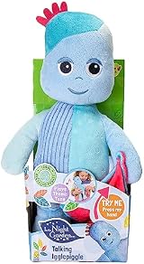 In The Night Garden Iggle Piggle Talking Teddy Bear Cbeebies Baby Toy Blue view 4