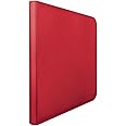 Ultra Pro E-15743 Ultra Pro-12 Pocket Zippered Pro Binder-Red, M