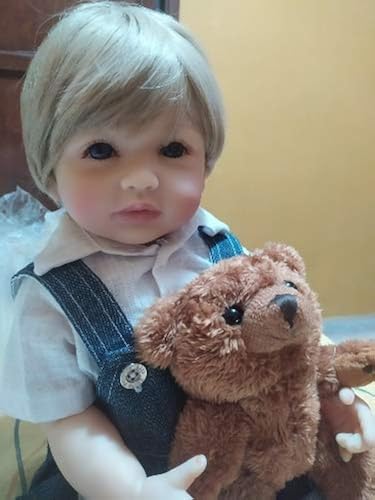 Ecomgoo Full Body Silicone Reborn Toddler Girl Doll with Brown Tan Skin Curly Hair Look Real Life 22 inch Baby Girl Doll 並行輸入品 : Ecomgoo 22 inch Newborn Baby Dolls Girl Full Body
