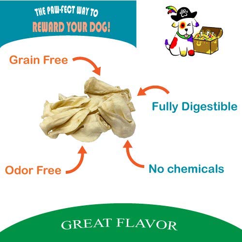 Bark Treasures Cow Ears Dog Treats (Bulk 150 Count) Best Cow Ear