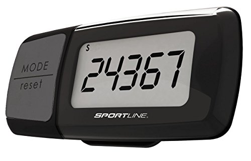Sportline Triple Function Calorie Counting Pedometer, Black