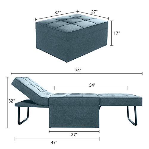 Vonanda Sofa Bed, Convertible Chair 4 in 1 MultiFunction Folding