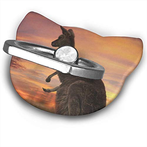 Phone Stand Wild Cute Kangaroo Cat Type Ring Phone Holder Adjustable 360° Rotation Phone Stand for IPad Phone X/6/6s/7/8/8 Plus/7, Galaxy S9/S9 Plus/S8/S7 Android Smartphone