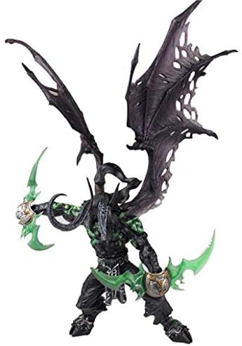 CXSYtoy World Of Warcraft Figurine：Illidan Stormrage Black Action Figure Collectible Figure 11.75 Inches