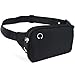 Black Fanny Pack Men Women Waist Bag Pack Quick Release Buckle Water Resistant