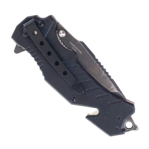 Whetstone Cutlery Stone Wash Tactical Rescue Pocket Knife - Thumbnail 4