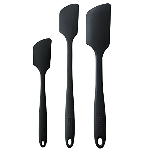 GIR: Get It Right All Silicone Mini, Skinny & Ultimate Spatula 3 Pc Set (Black)