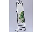 New Black Metal Finish Free Standing Mirror with Adjustable Viewing Angle