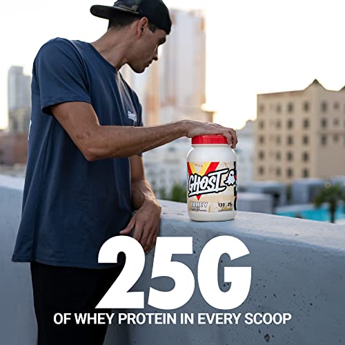 GHOST WHEY Protein Powder, Cereal Milk 2lb, 25g of Protein Whey Protein Blend ­Post