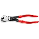 KNIPEX - 67 01 200 Tools - High Leverage End Cutting Nippers (6701200) | With Plastic Coating
