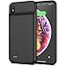 iPhone XS MAX Battery Case, 5000mAh Portable Protective Charging Case Extended Rechargeable Battery Pack for iPhone XS MAX (6.5 inch) Charger Case/Black