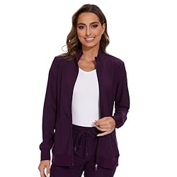 COZYFIT Scrub Jackets for Woman, Zip Front Nurse