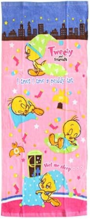 Amazon Co Jp トゥイーティー フェイスタオル スリーピー Fj4600 キャラクター グッズ 子供用 林 タオル かわいい ロングタオル おもちゃ