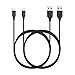 Anker [2-Pack] Powerline Micro USB (6ft) - Durable Charging Cable, with Aramid Fiber and 5000+ Bend Lifespan for Samsung, Nexus, LG, Motorola, Android Smartphones and More (Black)