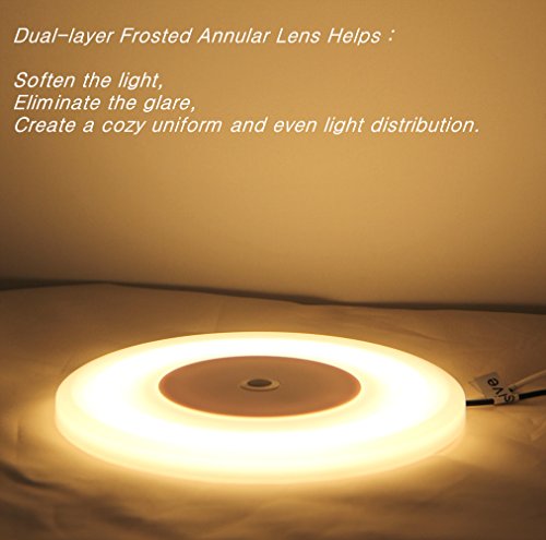RV Boat Dome Light 12 Volt LED Ceiling Light Inbuilt Touch Dimmer Switch for Camper Trailer Marine Yachts Interior Dimmable Lighting Surface Mount 4.7" 7W Cool White - Thumbnail 3