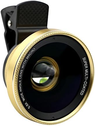 Wide Angle Lens &amp; Macro Lens - HUAERLI 2 in 1 Professional HD Cell Phone Lens Kit, 0.6X HD Super Wide Angle Lens, 20X Macro Lens for iPhone 7/7 Plus/6/6 Plus, All Smartphones