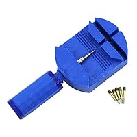 Kocome Professional Watch Band Bracelet Link Remover Adjust Repair Tool +5 Spare Pins (Blue)