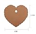 Shintop 100PCS Kraft Paper Gift Tags Bonbonniere Favor Thank You Gift Tags with Free 100 Feet Natural Jute Twine Brown (Heart Shape Paper Tag)