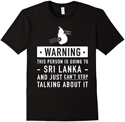 Mens Funny Sri Lanka Travel Gift Idea Small Black