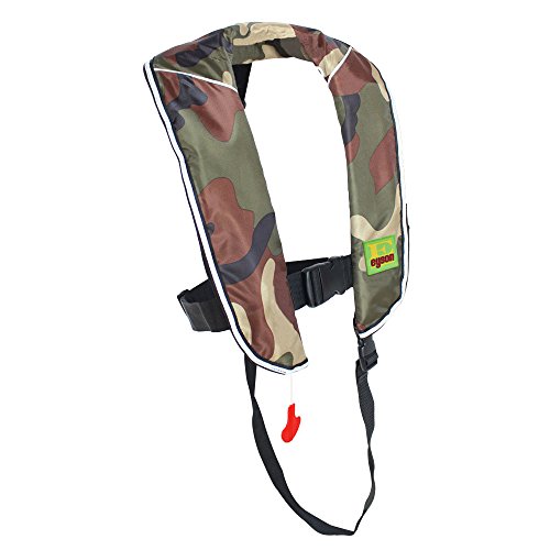 Eyson Inflatable Life Jacket Inflatable Life Vest for Child Classic Automatic (Green Camouflage)
