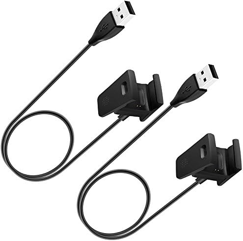 2Pcs Fitbit Charge 2 Cable Charger(100cm),VANFIT Replacement USB Charger Charging Cable for Fitbit Charge 2 Smart Watch Tracker