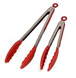 Chef Vinny Professional Silicone Kitchen Tongs 2 Pack- 12