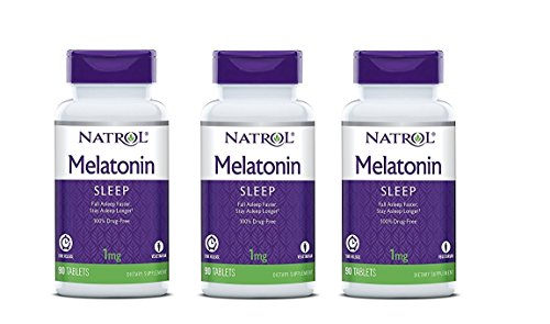 Natrol Melatonin Time Release Tablets, 1mg, 90 Count (Pack of 3) Natrol Melatonin Time Release Tablets, 1mg, 90 Count (Pack of 3)