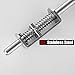 JQK Spring Loaded Barrel Bolt Latch, Heavy Duty 304 Stainless Steel Thickened 3mm Door Lock, 6.5 Inch Brushed Finished, HSB400-P2
