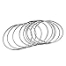 West Coast Jewelry | ELYA Women's Stainless Steel 9-Piece Stackable Bangle Bracelets (Inner Circumference 7.5 inches)