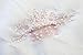 Kercisbeauty Wedding Bridal Bridesmaid Pink Champagne Pearl Beads Rose Gold Hair Comb Updo Hair Accessory Prom Headpiece