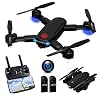 Drone with Camera 720P for Adults, R10 Foldable WiFi FPV RC Quadcopter Altitude Hold, Gesture Photography, APP Control…