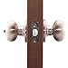 Copper Creek EK2030SS Egg Door Knob, Privacy Function, 1 Pack, in Satin Stainless