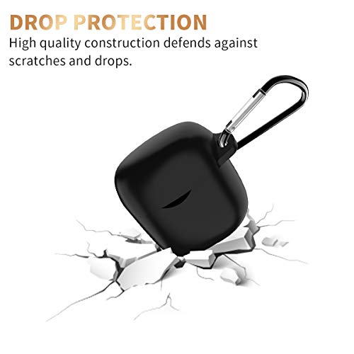 Case for JBL Tune 225/220TWS, WQNIDE Silicone Case Cover Skin, [with Carabiner] Scratch Proof 
