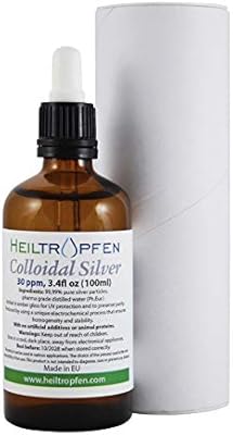 Plata coloidal, 30 ppm, (3.4 fl oz - 100 ml), Heiltropfen®: Amazon ...