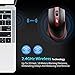 Wireless Mouse Rechargeable, TedGem 2.4G Silent Computer Mouse USB Mouse Laptop Full Size Ergonomic Optical Mouse with USB Receiver 6 Buttons 5 DPI Adjustable Portable Mice for Laptop/PC/Windows/Mac