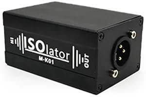 ciyeu XLR Audio Isolator Noise Reduction Filter Eliminates Current Noise Dual Channel 6.5 XLR Mixer Audio Signal Isolator