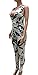 Mr.Seven Womens Sleeveless Deep V-neck Floral Printed Long Pants Jumpsuits Rompers