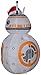 Gemmy Airblown Inflatable -BB-8 w/Santa Hat Star Wars 3.5 ft Tall
