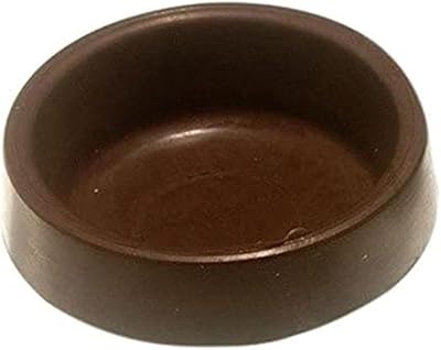 Merriway BH04805 Brown Castor Cups 65mm - Pack of 4 | Floor Protection