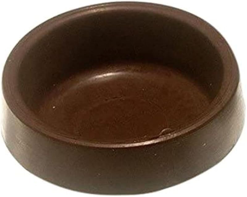 Merriway BH04805 Brown Castor Cups 65mm - Pack of 4 | Floor Protection
