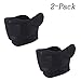 Magarrow Winter Unisex Ski Cycling Mask Running Warm Mouth Face Mask (Black(2 Pack))
