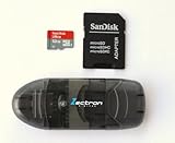 SanDisk Ultra 32GB UHS-1 Micro SDHC Card for COWON D3 Smartphone is custom formatted for high speed, lossless recording! Includes micro SD, SDHC, SDXC Adapter. (UHS-1 Class 10 Certified 30MB/sec) with Zectron Digital 5 in 1 SDHC USB card reader