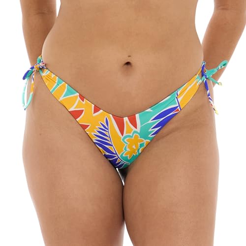Leah High Cut V-Front Tie Side Cheeky Bikini Bottom Swimsuit