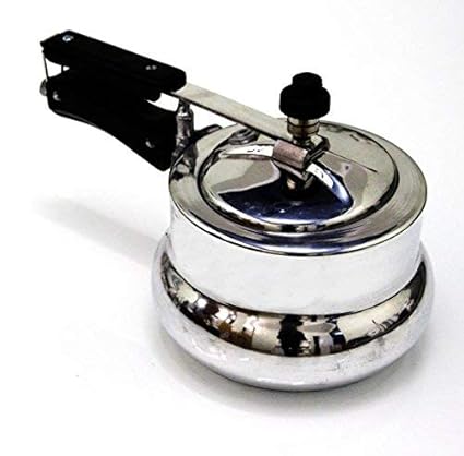 Akshat Deluxe Alpha Baby Handi Aluminium Pressure Cooker, 2 Litres, Silver