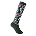 KALAKIDS Kids Ski Socks Kids Wool Socks 1/2/3/4 Pairs Thermal Warm Ski Socks Kids, For Boys Girls Toddler Winter Socks (Pink + Black + Green + Grey) S