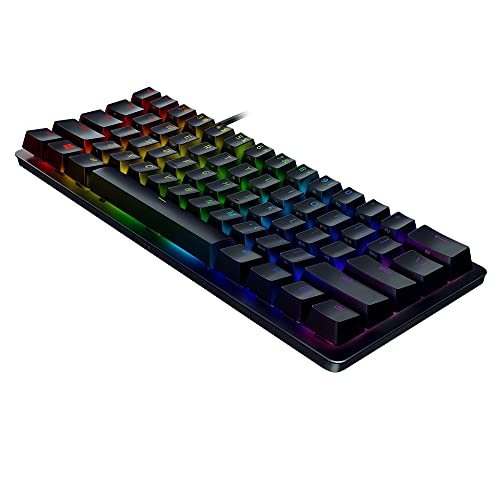 Razer-Huntsman-Mini-Purple-Switch-Teclado-compacto-para-juegos-al-60-procentos-con-interruptores-opto-mecanicos-tapas-de-teclas-PBT-cable-USB-C-desmontable-QWERTY-US-Layout-Negro