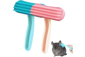 Rabbit Brush, 2Pcs Bunny and Chinchilla Grooming Brush Soft Silicone Small Animal Massage Comb Practical Bunny Brush for Groo