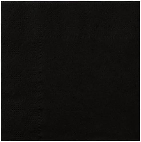 Hoffmaster 180313 Black Beverage / Cocktail Napkin - 250/Pack