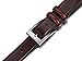 Marino’s Men Genuine Leather Dress Belt with Single Prong Buckle - Mahogany - 40